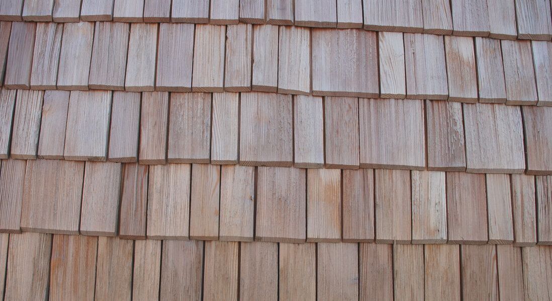 Image of rows of wooden shingles